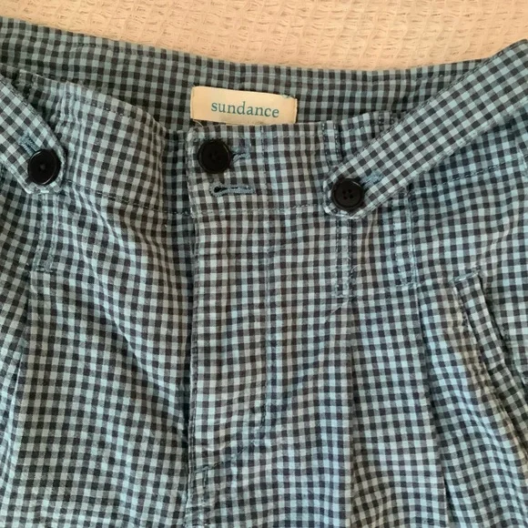 Sundance 10 Life Of Dreams Pants Trousers Checkered Plaid Blue Peasant Cottage 2 - Picture 5 of 10